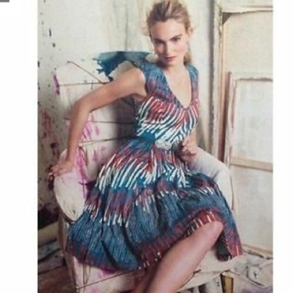 Plenty by Tracy Reese x Anthropologie Gallery Row dress sz 0P - Picture 2 of 4